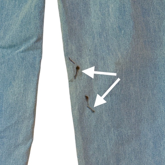 High Rise Wide Leg Jeans, Size 27 - Picture 4 of 4